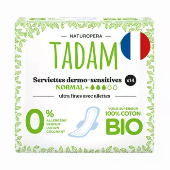 NATUROPERATADAM Прокладки Normal+ гипоаллергенные био 14.0