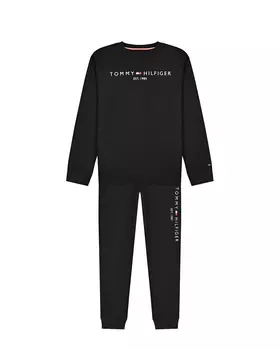 Черный спортивный костюм с логотипом Tommy Hilfiger детский