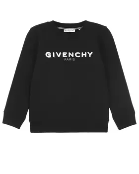 Черный свитшот с логотипом Givenchy детский