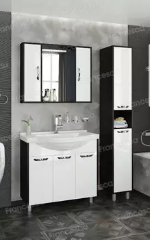Комплект мебели Francesca Eco Max 90 белый-венге (3 дв. ум. Эльбрус 90)