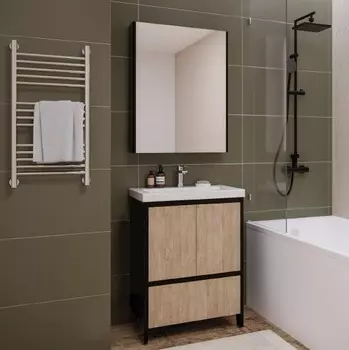 Комплект мебели Velvex Klaufs 60.2D.1Y черная, шатанэ, напольная