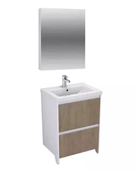 Комплект мебели Velvex Klaufs 60.2Y белая, шатанэ, напольная