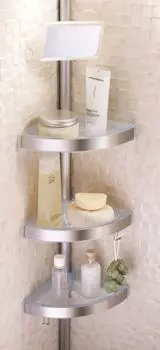 Комплект угловых полок с зеркальцем