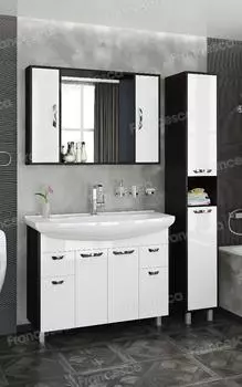 Комплект мебели Francesca Eco Max 105 белый-венге (2 ящ. ум. Элеганс 105)