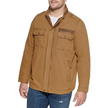 Хлопковая куртка Levi's Big & Tall, коричневый