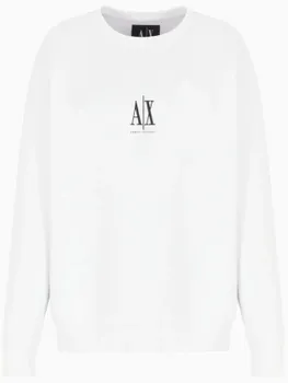 Толстовка с вышитым логотипом Armani Exchange, белый