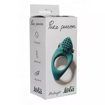 LOLA Эрекционное виброкольцо Pure Passion Midnight