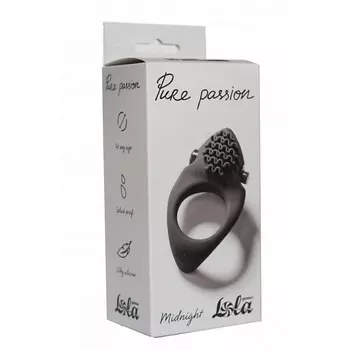 LOLA Эрекционное виброкольцо Pure Passion Midnight