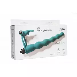 LOLA Вибронасадка для двойного проникновения Pure Passion Bunny