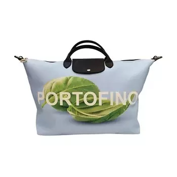 LONGCHAMP Сумка Canvas Canvas Bag Portable Travel Bag Large Size Women's Sky Blue