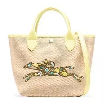 LONGCHAMP Сумка Canvas Tote Bag Shopping Bag Small Size Women's Yellow