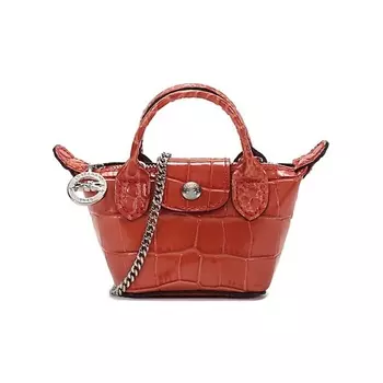 LONGCHAMP Сумка Le Pliage Cuir Cow Leather Coin Purse Dumpling Bag Mini Women's Umber