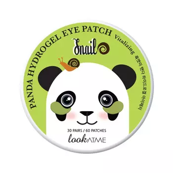 LOOK AT ME Патчи для глаз гидрогелевые с секретом улитки Panda Hydrogel Eye Patch Snail
