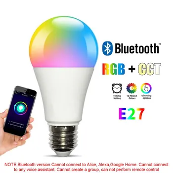 Tuya Smart WiFi светодиодные лампочки 220 В 110 В 15 Вт E27 светодиодная лампа RGB умные светильники приложение Alexa Google Assisatnt голосовое управление 220V