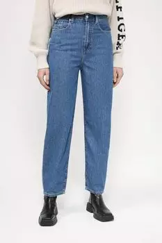 Джинсы с высокой талией прямого кроя Tommy Hilfiger