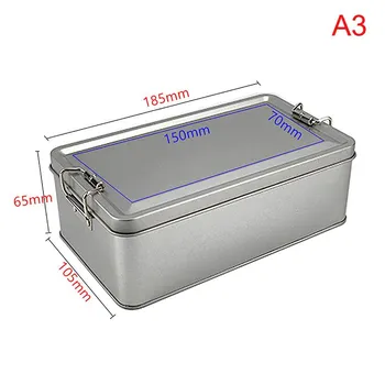 Rectangular Tinplate Cookie Tins Box With Lid Dustproof Home Kitchen Desktop Storage Tin For Candy Coffee Tea Jewelry Chocolate 15*6.5*6cm