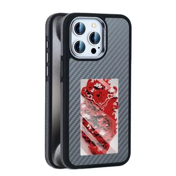 Чехол Gold Shield из двухцветного углеродного волокна для iPhone16 pro/iPhone16 pro max, полностью обернутый, полностью закрытый, устойчивый к падениям и царапинам белый