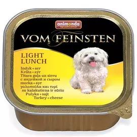 Корм для собак Animonda Vom Feinsten Light lunch индейка, сыр 150 г
