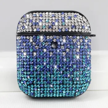 Защитный чехол для Apple AirPods4 Diamond Rhinestone - чехол для наушников Pro2 Gradient Fashion Airpods Pro/Pro2 черный градиента
