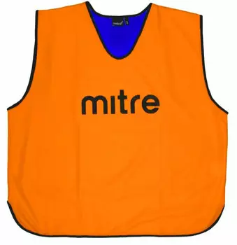 Манишка тренировочная двустороняя Mitre T21916OF5-JR, (объем груди 90см), полиэстер, оранжево-синяя