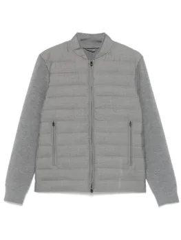 Утепленная куртка-бомбер Emporio Armani, серый