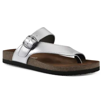 Женские удобные сандалии Carly с мягкой стелькой White Mountain, цвет silver leather