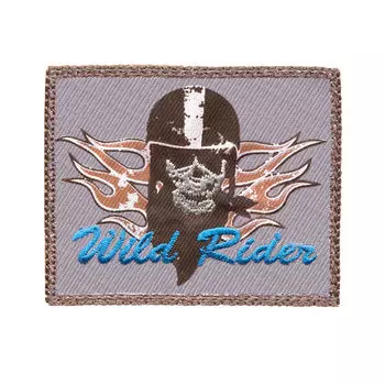 922015 Термоаппликация ярлык WILD RIDER, бежевый/коричневый цв. 1шт. Prym