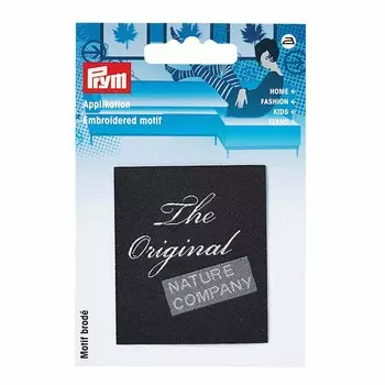 926016 Термоаппликация ярлык 'The Original' черный 1шт Prym