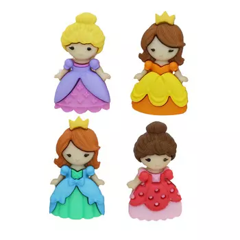 9004, Пуговицы-фигурки. Красавица на балу Dress