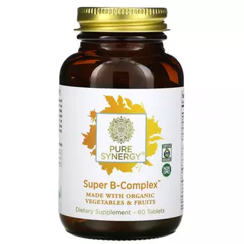 Pure Synergy, Organic Super B-Complex, 60 таблеток