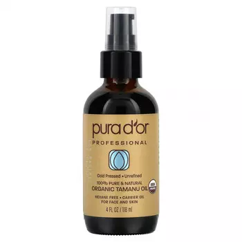 Pura D'or, Professional, органическое масло таману, 118 мл (4 жидк. Унции)