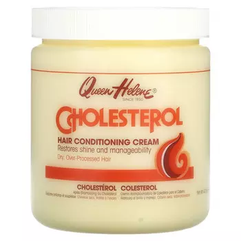 Queen Helene, Cholesterol, крем для ухода за волосами, для сухих, подвергшихся чрезмерной обработке волос, 425 г (15 унций)