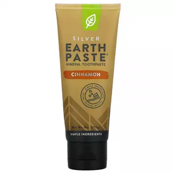 Redmond Trading Company, Earthpaste, минеральная зубная паста, корица, 113 г (4 унции)