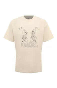Хлопковая футболка DOMREBEL