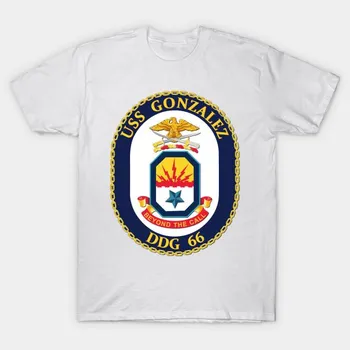 Футболка женская Uss Gonzalez Ddg 66 без текста Harajuku Print Kawaii футболка летняя с коротким рукавом женская футболка топ футболка S