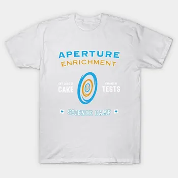 Футболка женская Aperture Science Camp Harajuku Print Kawaii футболка летняя с коротким рукавом женская футболка топ футболка S