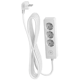 удлинитель SCHNEIDER ELECTRIC 1,5м 3-местный 16A шторки сз белый