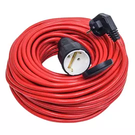 удлинитель шнур 1 гнездо 10м IP44 ПВС 3х075 кв.мм синий