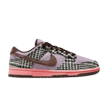 Кроссовки Nike Harris Tweed x Wmns Dunk Low 'Purple Pink', разноцветный