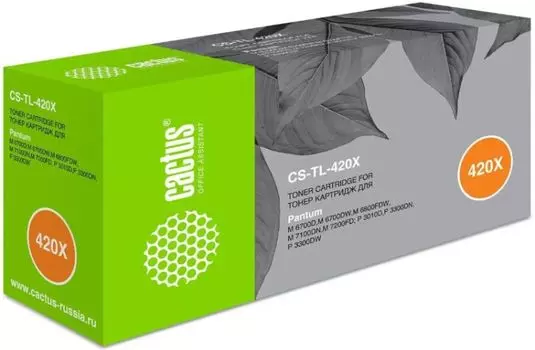 Картридж Cactus CS-TL-420X черный (6000стр.) для Pantum P3010D/P3010DW/P3300D/P3300DN/P3300