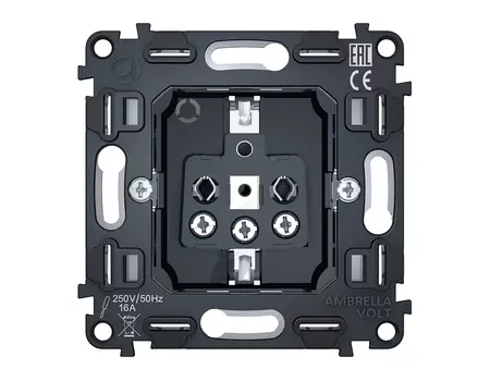 Механизм электрической розетки 16A-250V с/з на винтовых зажимах Ambrel