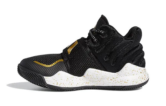 Баскетбольные кроссовки Deep Threat Kids PS Mid-top, черные/золотые Adidas