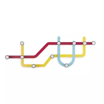 Вешалка Umbra Subway разноцветный