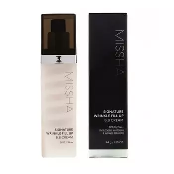 бб крем (антивозрастной уход). missha signature wrinkle fill-up bb cream spf37