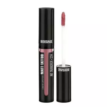 Губная помада жидкая тон 104 Lilac Nude Matt Tattoo No Transfer 12H Luxvisage 3,8мл