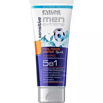 Гель после бритья q10+r 5в1 men extreme sensitive Eveline 200 мл