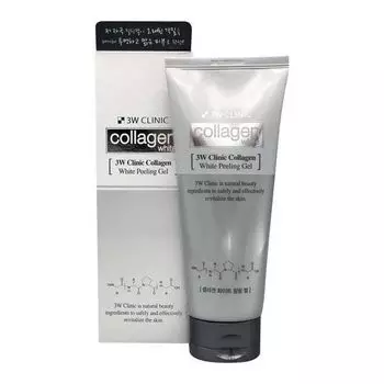 Гель с коллагеном Collagen white peeling gel 3W Clinic 180мл