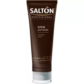 Крем Salton professional для обуви из лаковой кожи, черный, 75 мл, туба