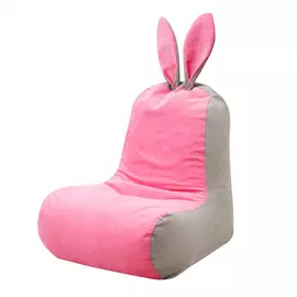 Кресло Dreambag зайчик серо-розовый