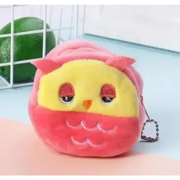 Animal Shape Plush Coin Purse Headphone Bag Zipper Wallet Women Coin Bag Kawai Key Bag Money Coin Purse Gifts
